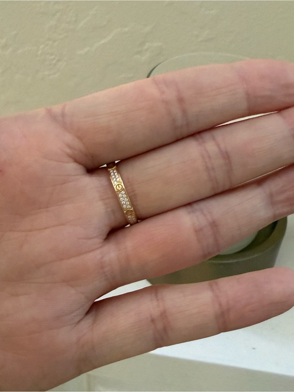 Brand new Cartier Gold Diamond Pavé Love Band - Picture 9 of 15